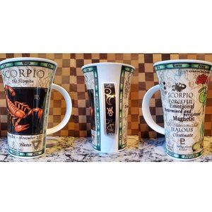 Dunoon Glencoe Bone China Zodiac Mug Scorpio (from approx early 2000's)